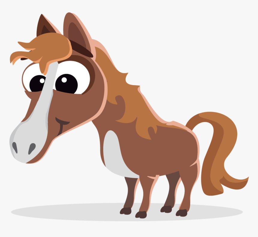 Transparent Horse Clipart - Clipart Cartoon Horse Png, Png Download