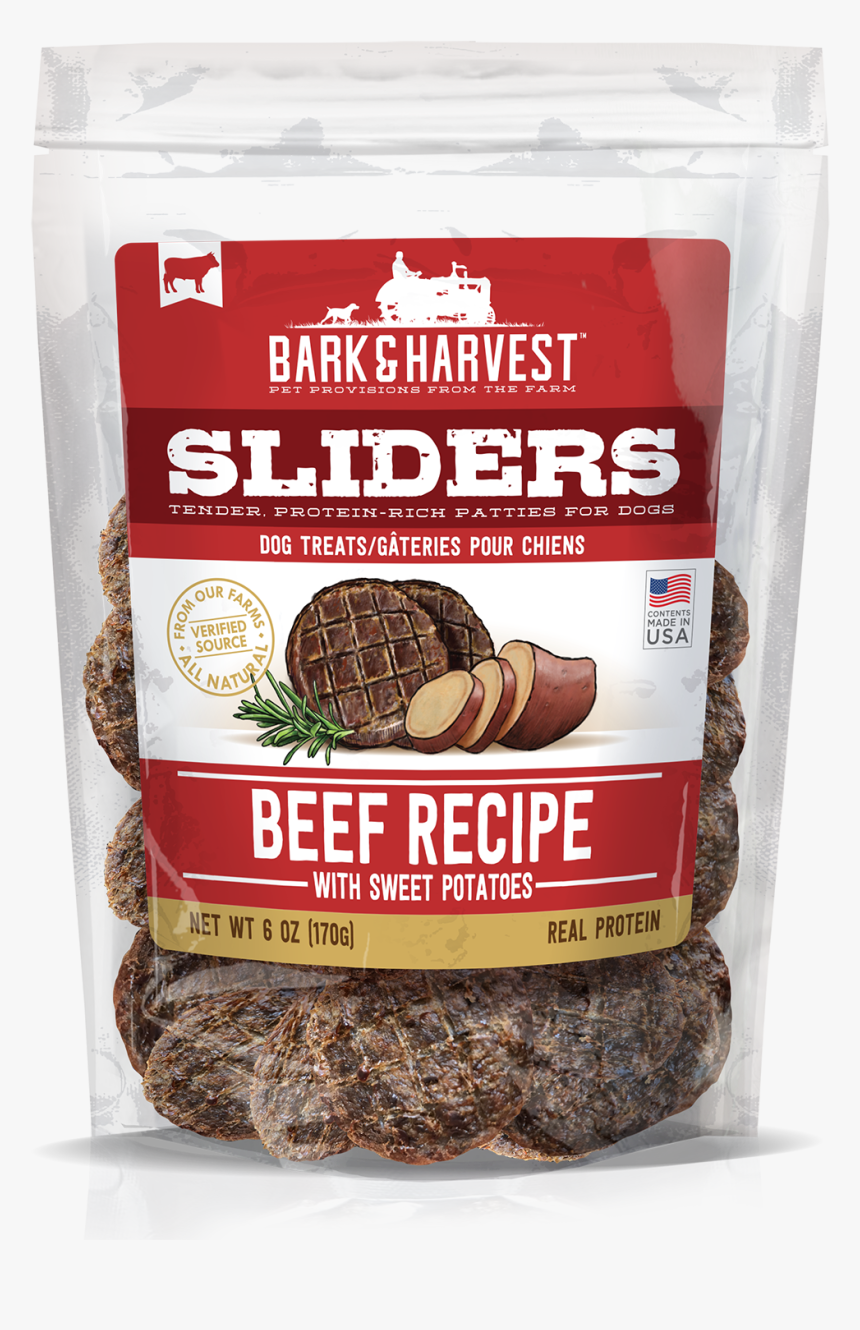 Bark And Harvest Beef Recipe Sliders 6 Oz Bag - Hamburger, HD Png Download