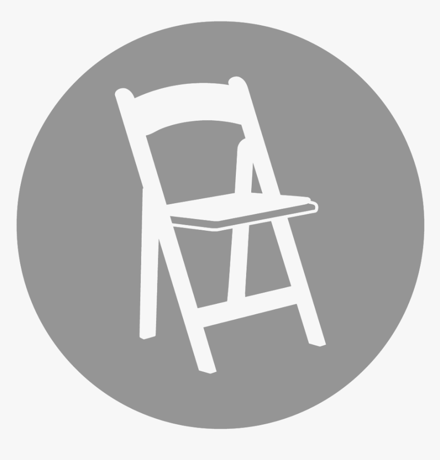 Tables And Chairs Png Web Icons - Folding Resin White W White Padded Seat, Transparent Png