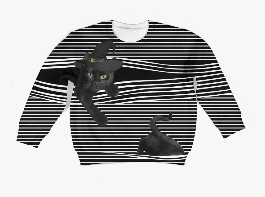 3d Cute Black Cat Kid Full Print Hoodie T Shirt - Best Chef Badge, HD Png Download