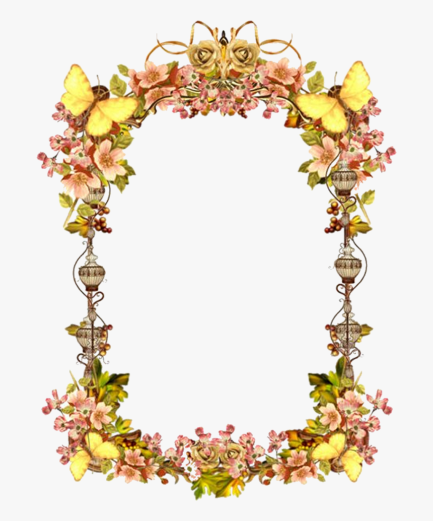 Replica Vintage Border Art Photo Frame Png - Vintage Yellow Border Png, Transparent Png