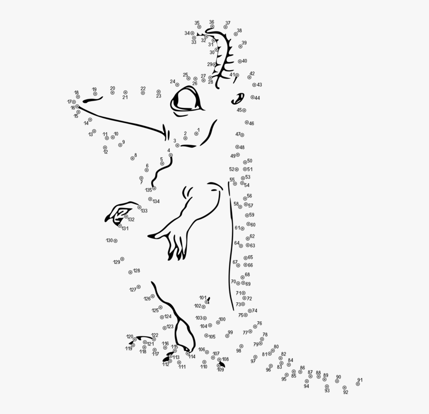 Emotion,art,text - Monster Connect The Dots, HD Png Download