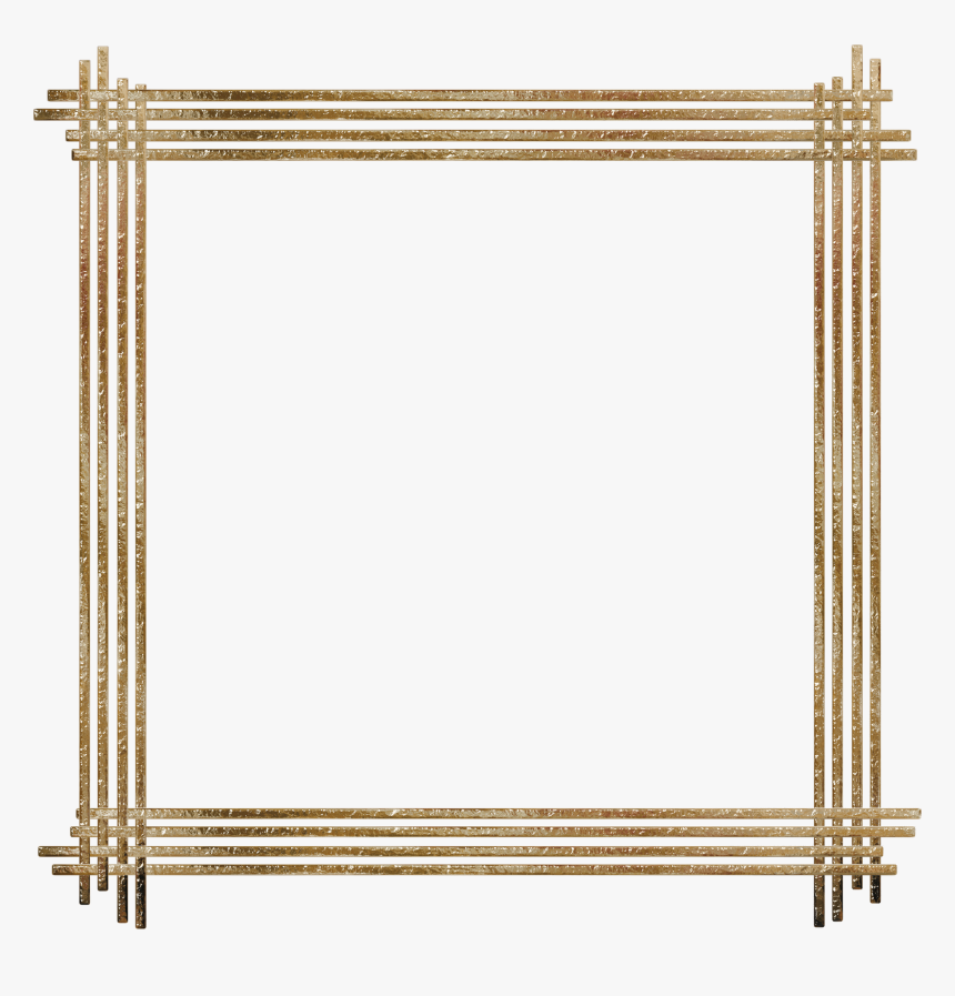 Transparent Square Border Clipart - Borda Cor De Ouro, HD Png Download
