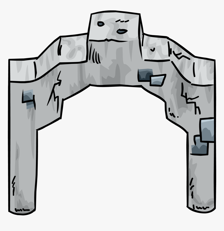 Club Penguin Rewritten Wiki - Stone Column Ruins Club Pengui9n, HD Png Download