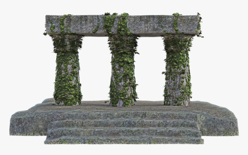 Green,aquarium Decor,stone Land Art,arch,sculpture - Hedge, HD Png Download