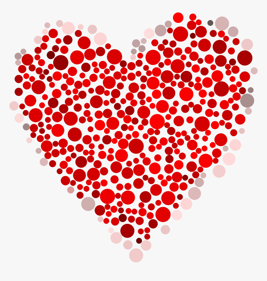 Heart Dots Clip Arts - Clip Art Valentines Day, HD Png Download