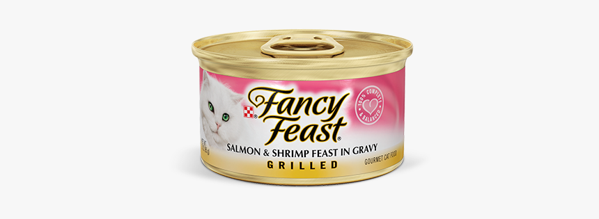 Grilled Salmon & Shrimp Feast In Gravy Cat Food - Fancy Feast Salmon And Ocean Whitefish, HD Png Download