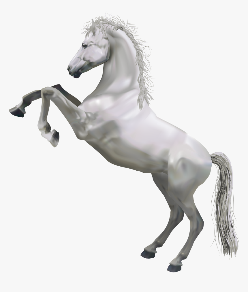 Horse White Clip Art - White Horse Png, Transparent Png
