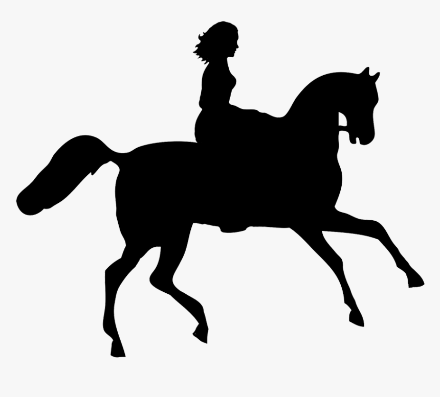 Woman On Horse - Fairy And Unicorn Silhouette, HD Png Download