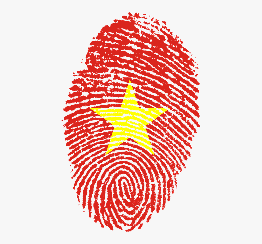 Vietnam, Flag, Fingerprint, Country, Pride, Identity - Bangladesh Flag Fingerprint, HD Png Download