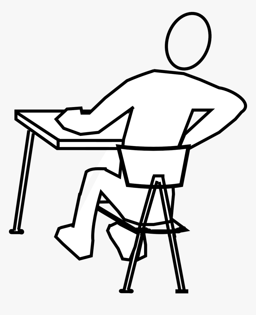 Draw A Person Sitting, HD Png Download