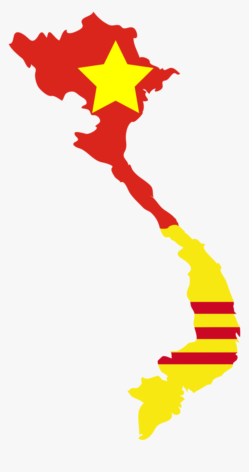 Vietnam Png Transparent Vietnam Images - North And South Vietnam Map Png, Png Download