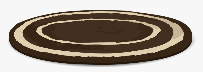 Rug, Carpet, Brown, White, Oval, Round, Decor - Circle Carpet Png, Transparent Png