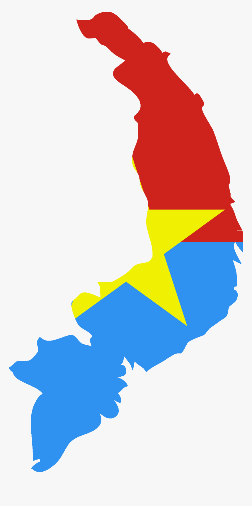 Flag Map Of The Provisional Revolutionary Government - Flag Map Of South Vietnam, HD Png Download
