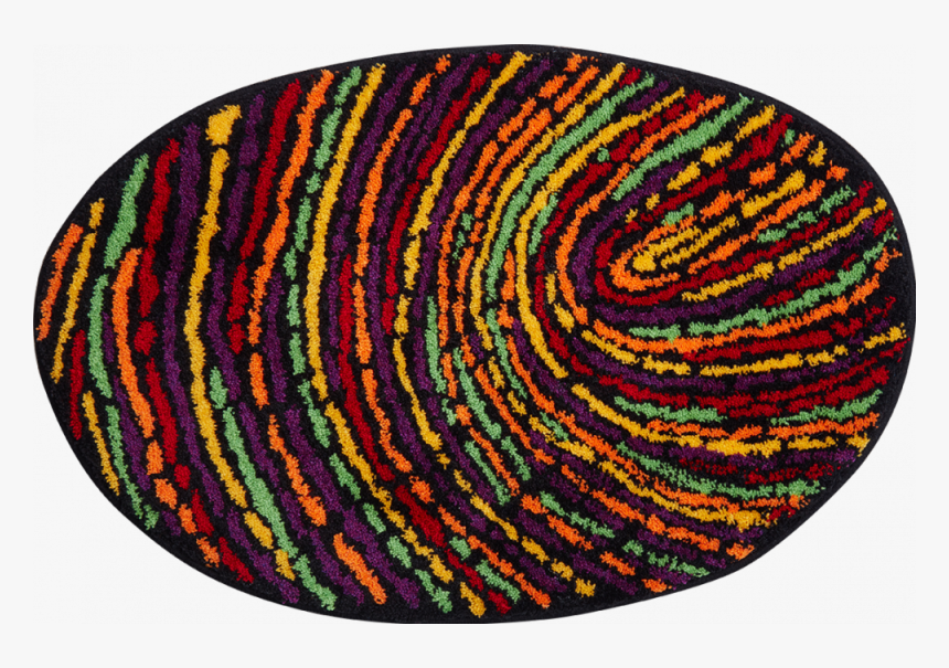 Bathroom Rugs Fingerprint, Colorful Bathroom Rugs Fingerprint, - Circle, HD Png Download