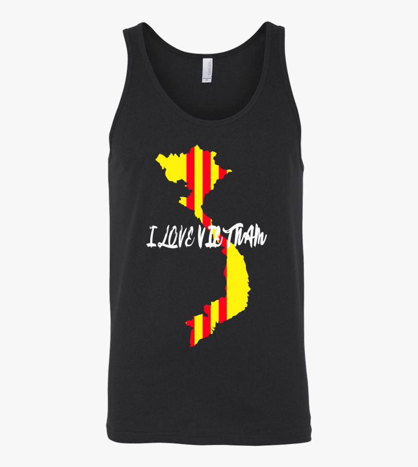 I Love Vietnam With South Vietnam Flag On Vietnam Map - T-shirt, HD Png Download