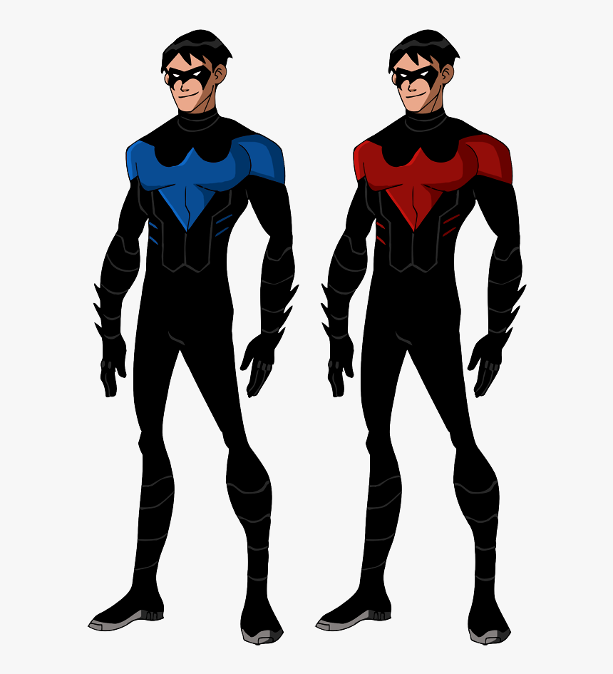 Nightwing Cartoon Png - Night Wing Bruce Timm, Transparent Png