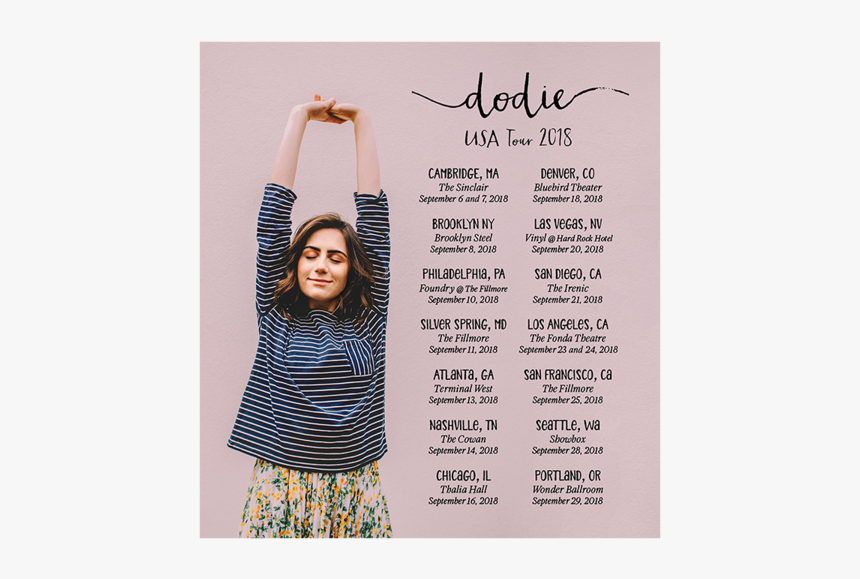 Dodie Usa Tour 2018 Poster - Dodie Tour Us 2019, HD Png Download