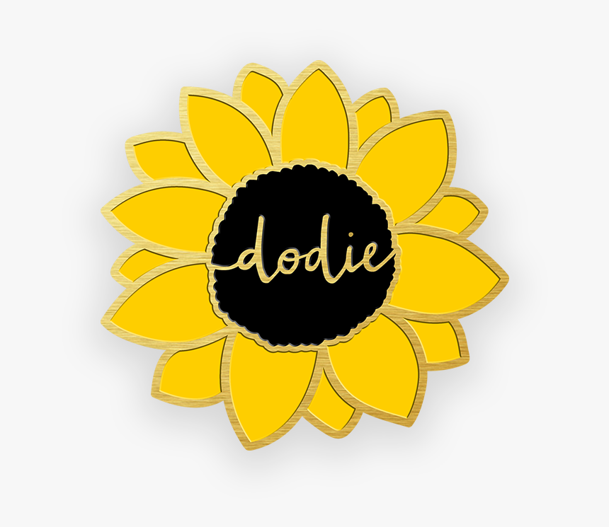 Sunflower Enamel Pin, HD Png Download