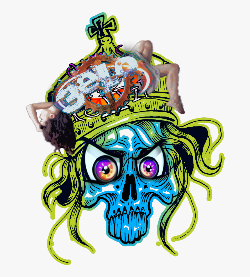 #3elo #2019 #king #skull #cartoon - Illustration, HD Png Download