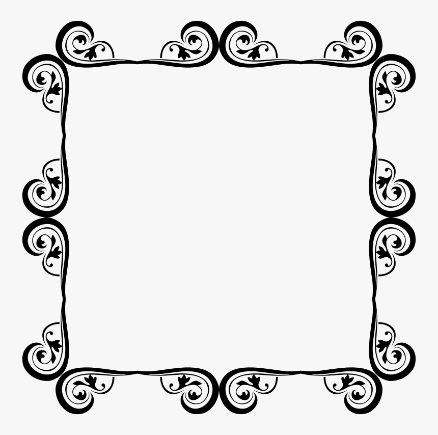Download Free Ornament Silhouette - Black And White, HD Png Download