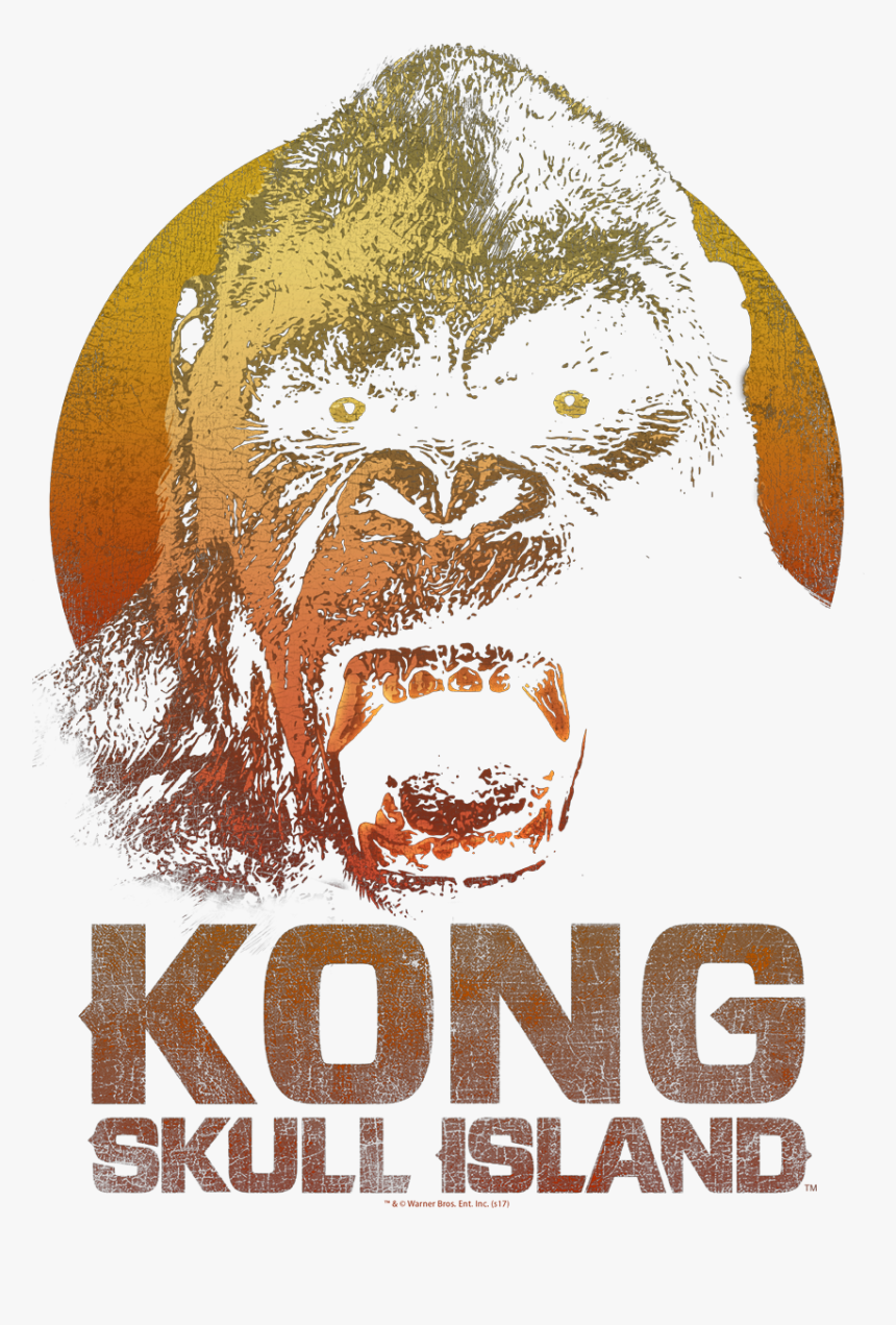 King Kong Kong Men S Long Sleeve T-shirt - Kong Skull Island Title, HD Png Download