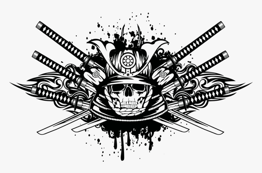 Warrior Skull Photography Katana Royalty-free Samurai - Free Samurai Png Transparent, Png Download