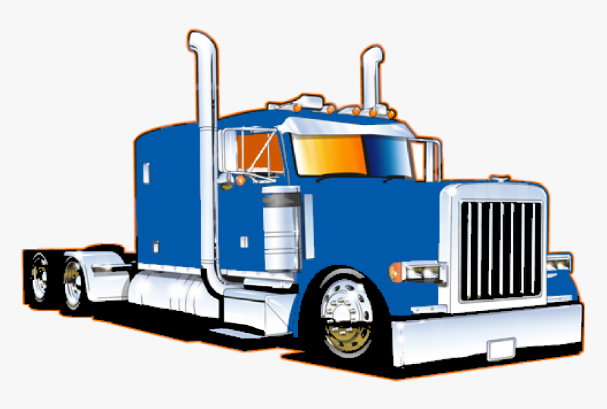 American Pro Trucker Peterbilt 379 Car - Clipart 18 Wheeler Truck, HD Png Download