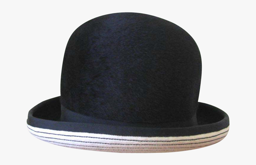 Vintage 1960 S Adolfo Realities Black And White Bowler - Fedora, HD Png Download