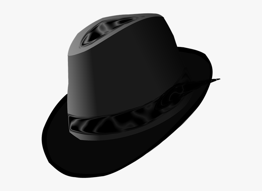 Black Fedora Svg Clip Arts - Fedora Transparent, HD Png Download