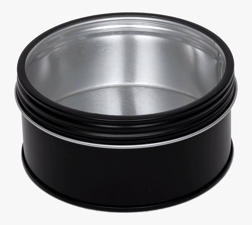 Rotonda Con Finestra E Coperchio A Vite - Ronde Theeblik Met Venster Zwart, HD Png Download