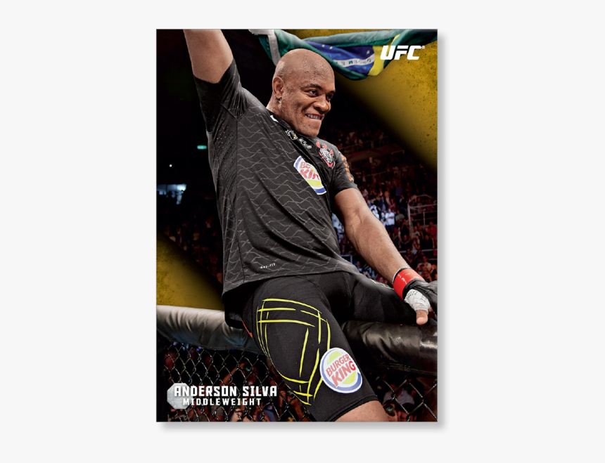 Anderson Silva Ufc Knockout Gold Print - Player, HD Png Download