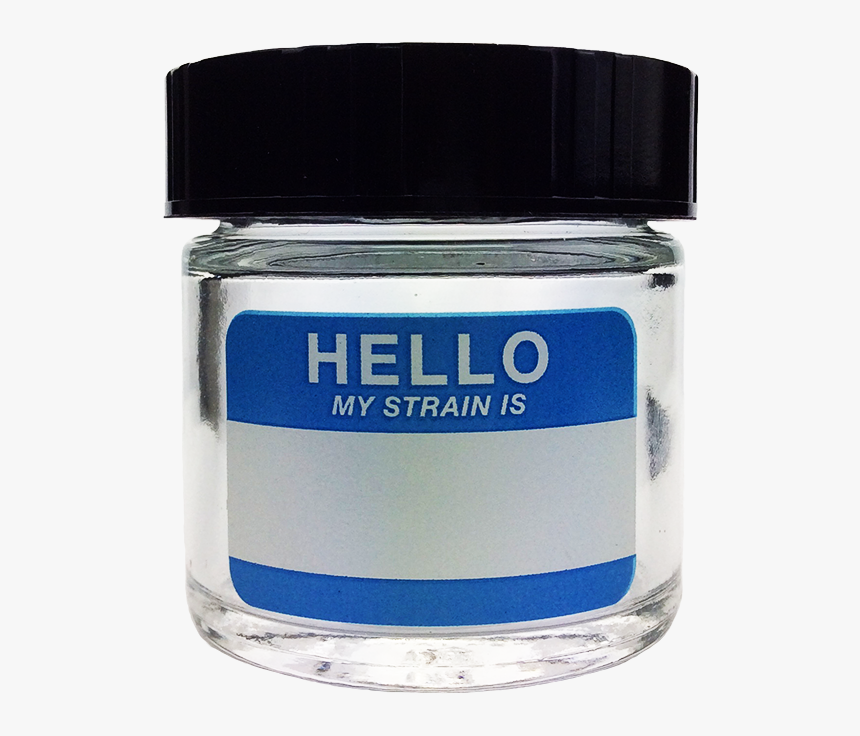 Extra Small Clear Screw Top Hello - Hello My Name Is Orange, HD Png Download