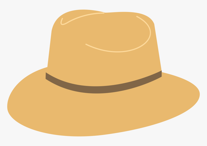 Cowboy Hat Sun Hat Graphic Black And White Stock Transparent - Panama Hat Clipart Transparent, HD Png Download