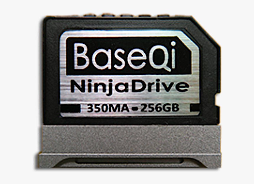 Ninjadrive Baseqi 256GB - Scheda Di Espansione Memoria In Alluminio Per MacBook Air/Pro 33cm E 38cm (Non-Retina), Lettura 99MB/s