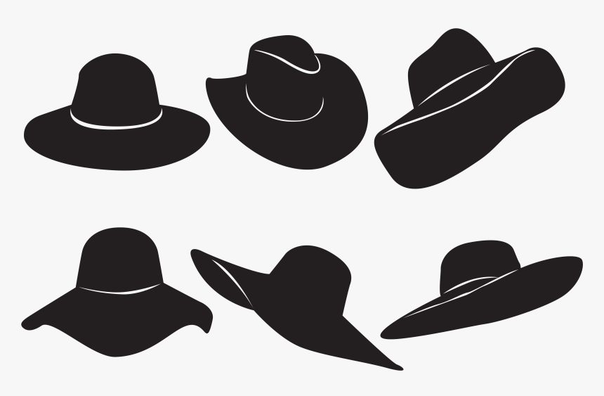 Woman With A Hat Black Hat - Ladies Cap Vector, HD Png Download