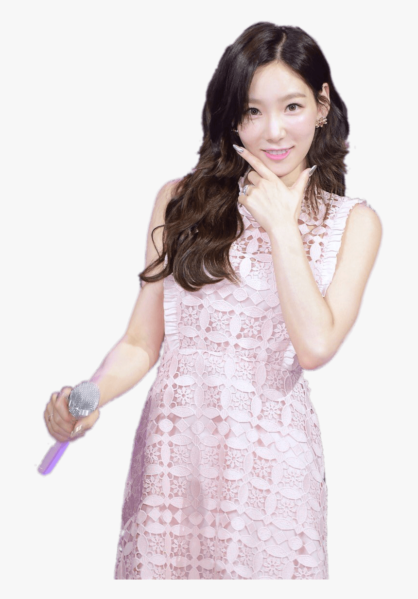 Girls Generation Taeyeon On Stage - Taeyeon Pink Dress, HD Png Download