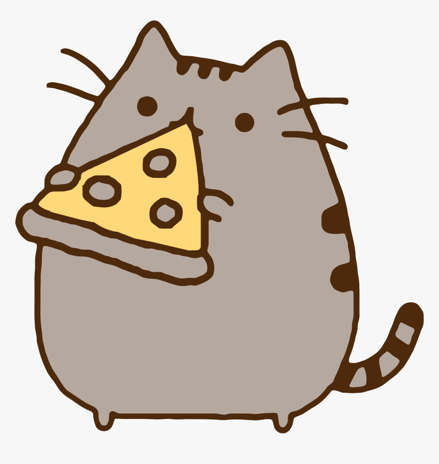 Clipart Pizza Png Clipart - Pusheen Eating Pizza, Transparent Png