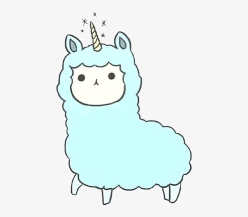 Llama Clipart Unicorn - Rainbow Kawaii Unicorns, HD Png Download