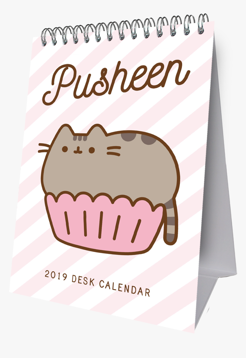 Official Pusheen Slim 2019 Desk Easel Calendar - Pusheen Calendar Mini, HD Png Download