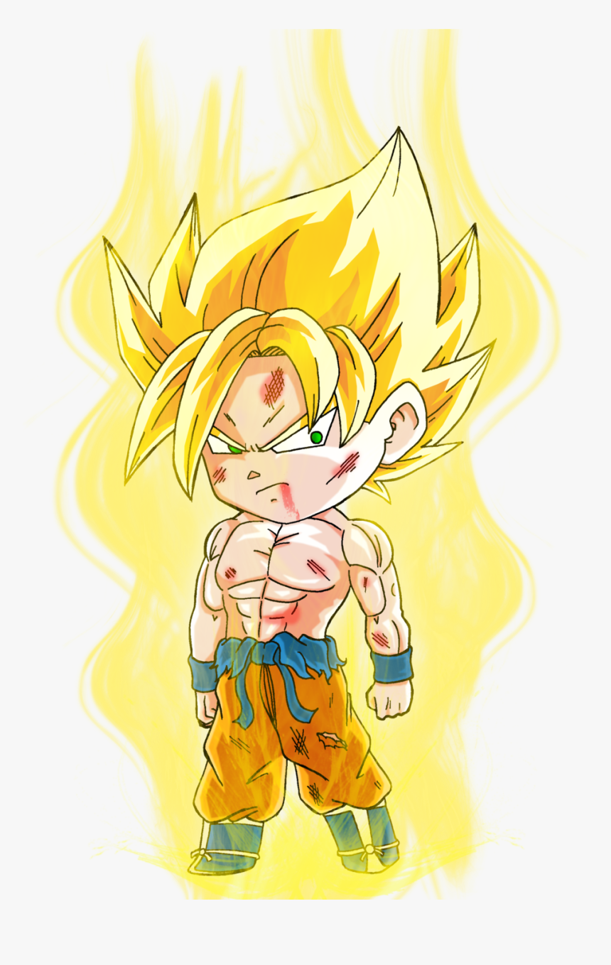 Chibi Dragon Ball Goku Ssj, HD Png Download
