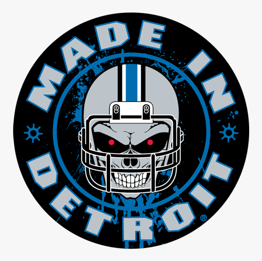 Helmet Skull Sticker - Made In Detroit, HD Png Download