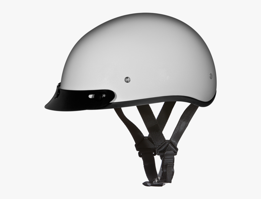 Daytona Helmets Motorcycle Half Helmet Skull Cap- Pearl - Half Shell Motorcycle Helmet, HD Png Download