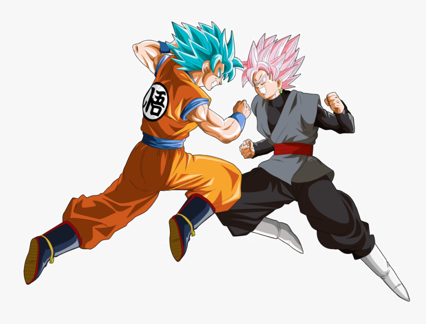 Goku Black Png - Goku Vs Goku Black, Transparent Png