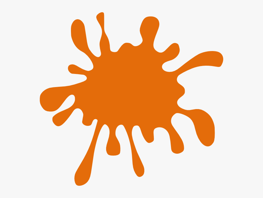 Clipart Orange Paint Splash, HD Png Download