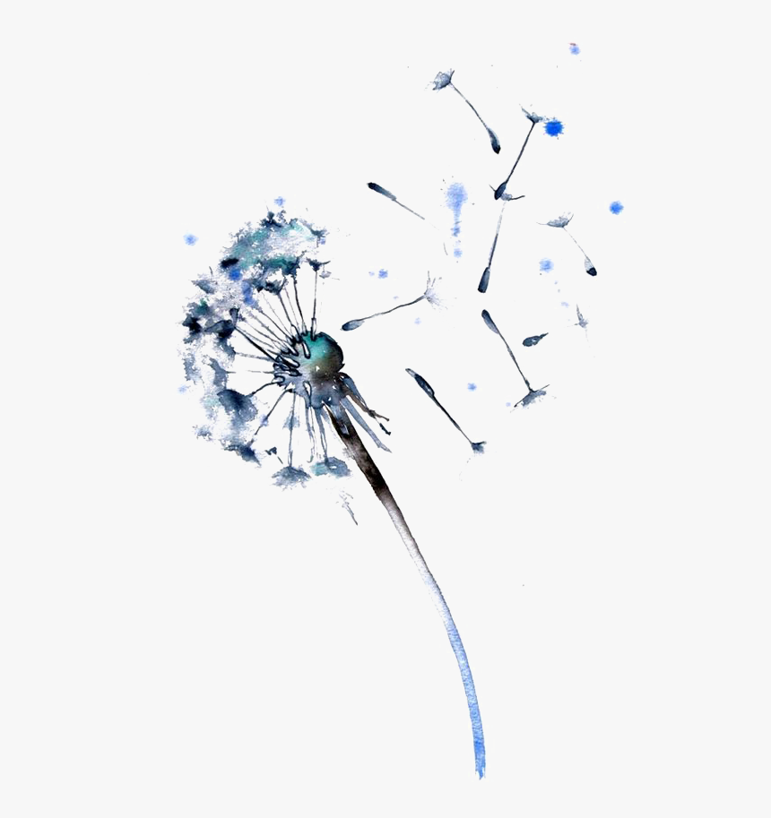 Watercolour Dandelion, HD Png Download