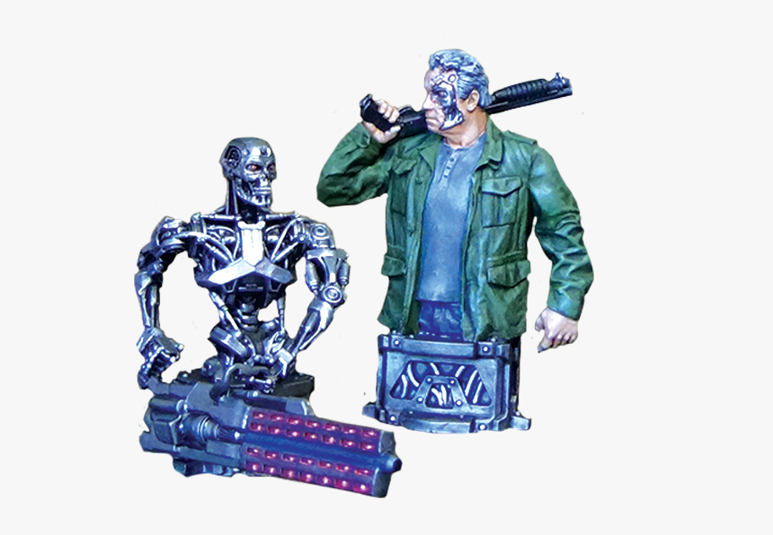 Terminator Genisys Guardian 2017 And T-800 From Terminator - Figurine, HD Png Download