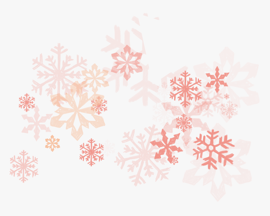 Snowflake Computer File - Transparent Pink Snowflakes Png, Png Download