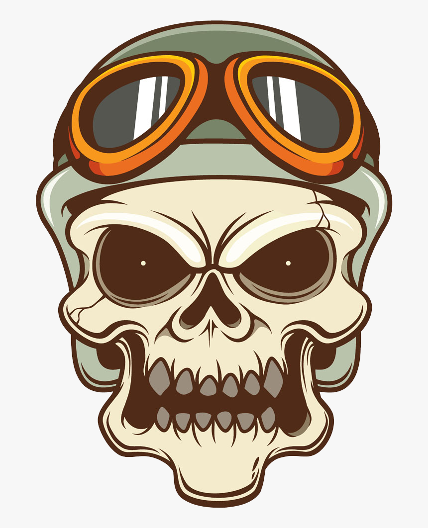 Helmet Clip Art Cranial - Cartoon Motorcycle Helmet, HD Png Download