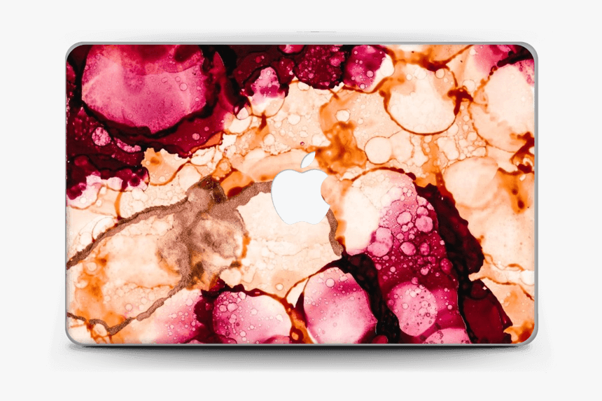 Pink & Orange Color Splash Skin Macbook Air 11” - Cobbler, HD Png Download